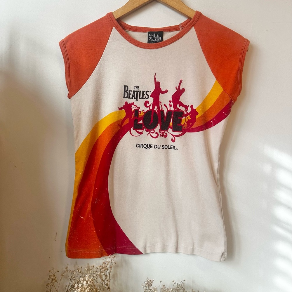 Vintage beatles tour t shirt
